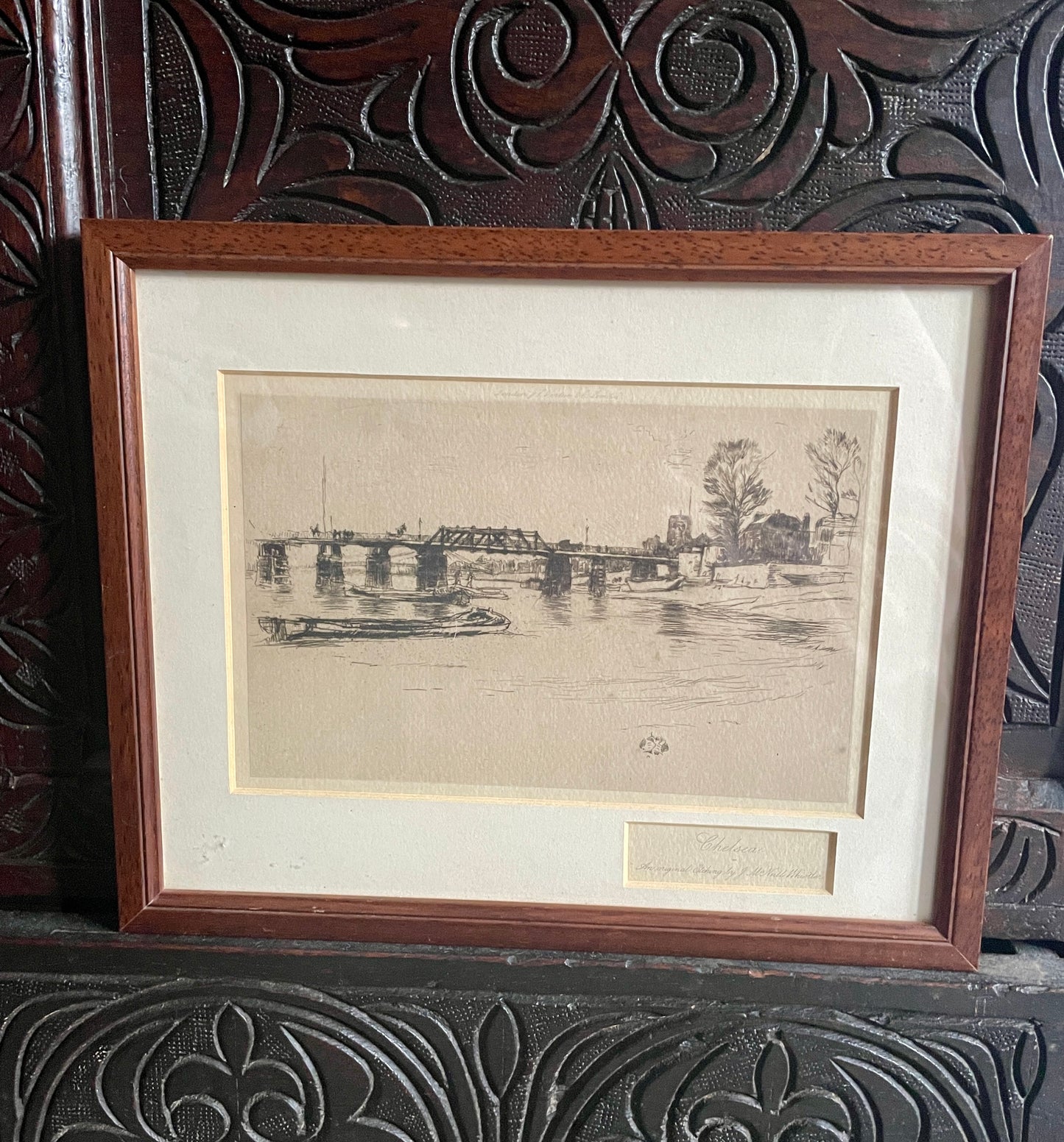 James Abbott McNeill Whistler Original Etching of Chelsea London
