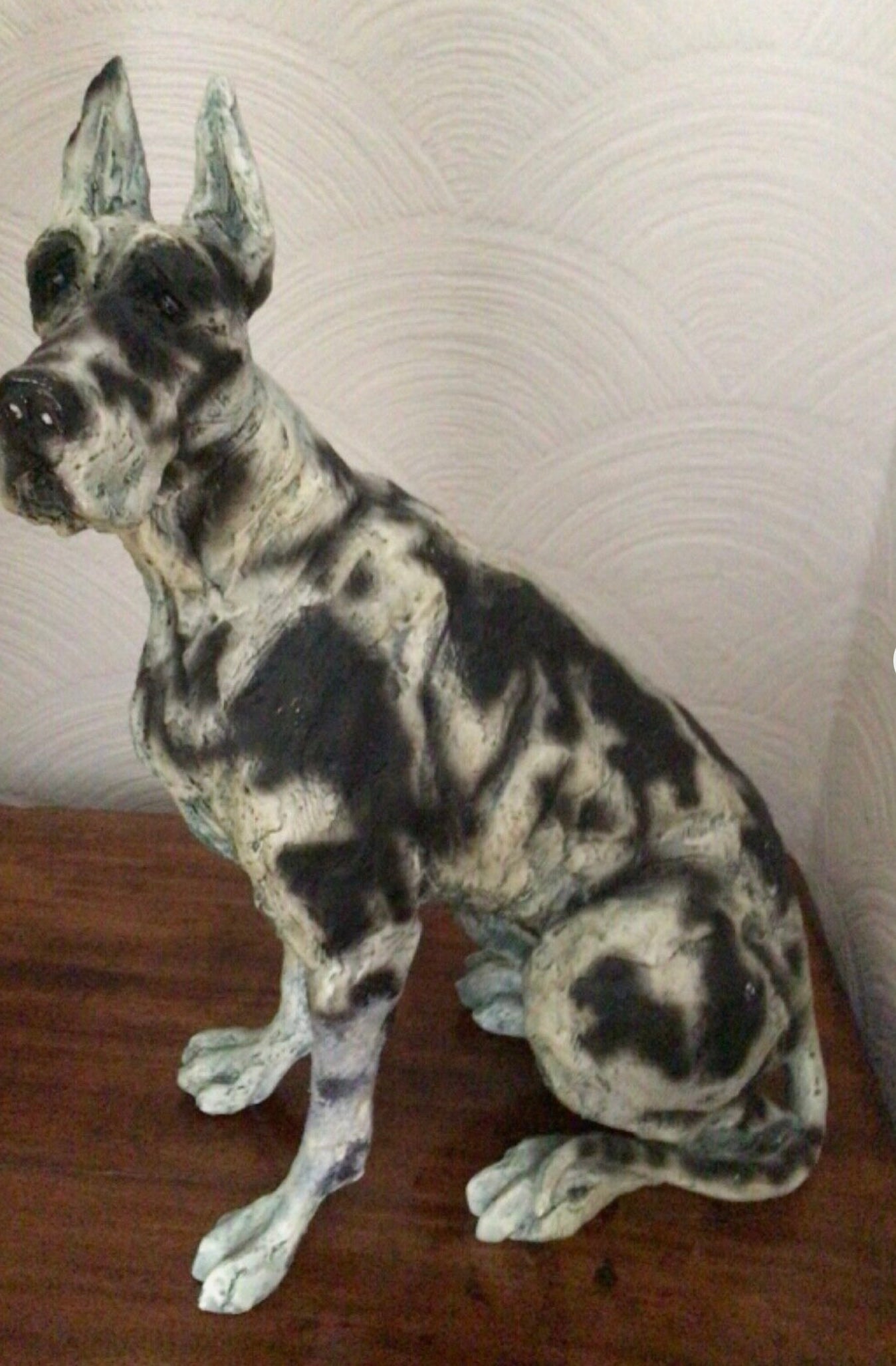 April Shepherd Dog Sculpture, Great Dane, On Guard, ARTISTS PROOF. Ltd EDT no92. Box and Certificate. Dog figure Dog statue
