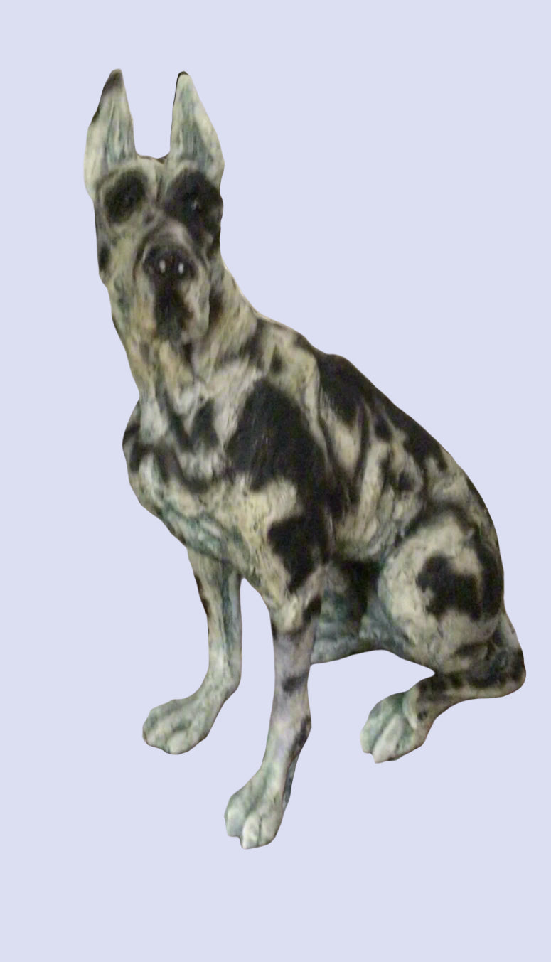 April Shepherd Dog Sculpture, Great Dane, On Guard, ARTISTS PROOF. Ltd EDT no92. Box and Certificate. Dog figure Dog statue