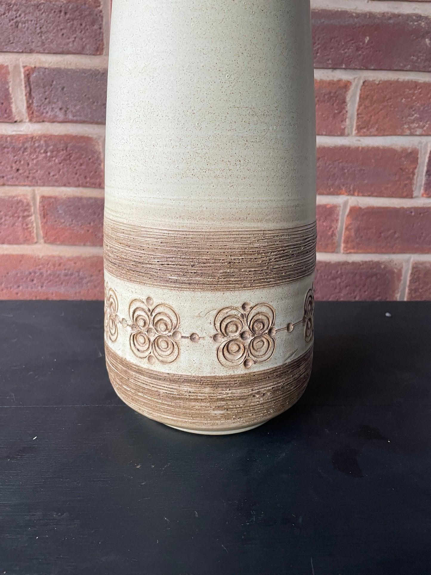 Mid Century Table Lamp Studio Pottery Large Cream Lamp Base 1960’s/70’s