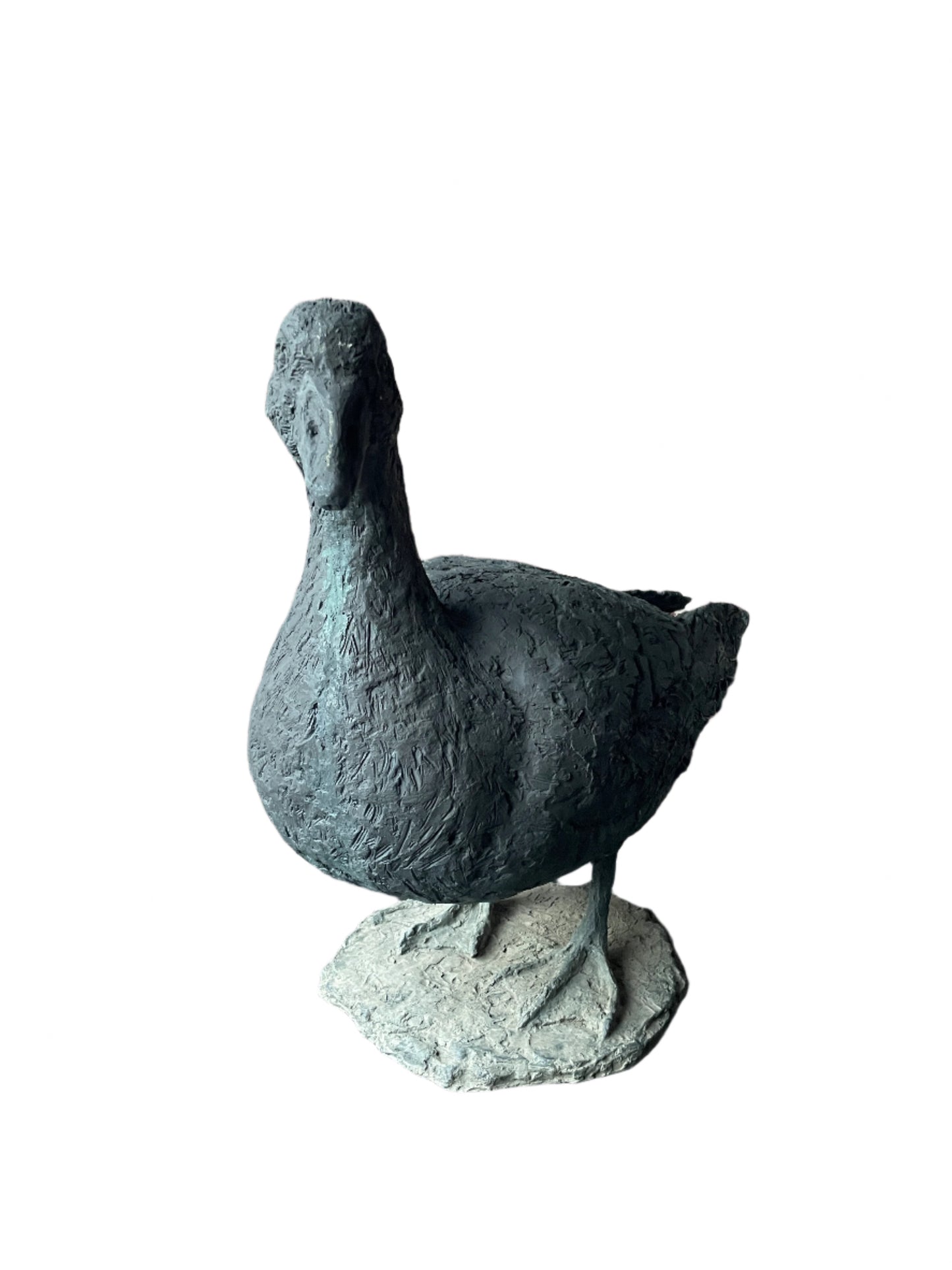 Life Size Resin Goose Statue: Rustic Garden Decor