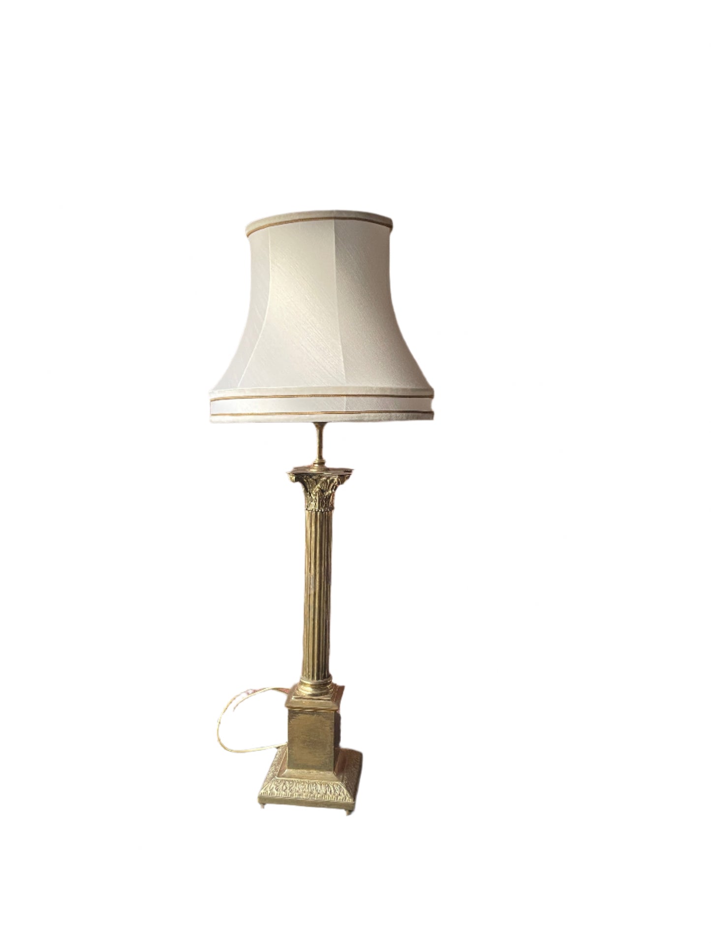 Corinthian Column Brass Table Lamp of Exquisite Form Large 72cm Lamp Base