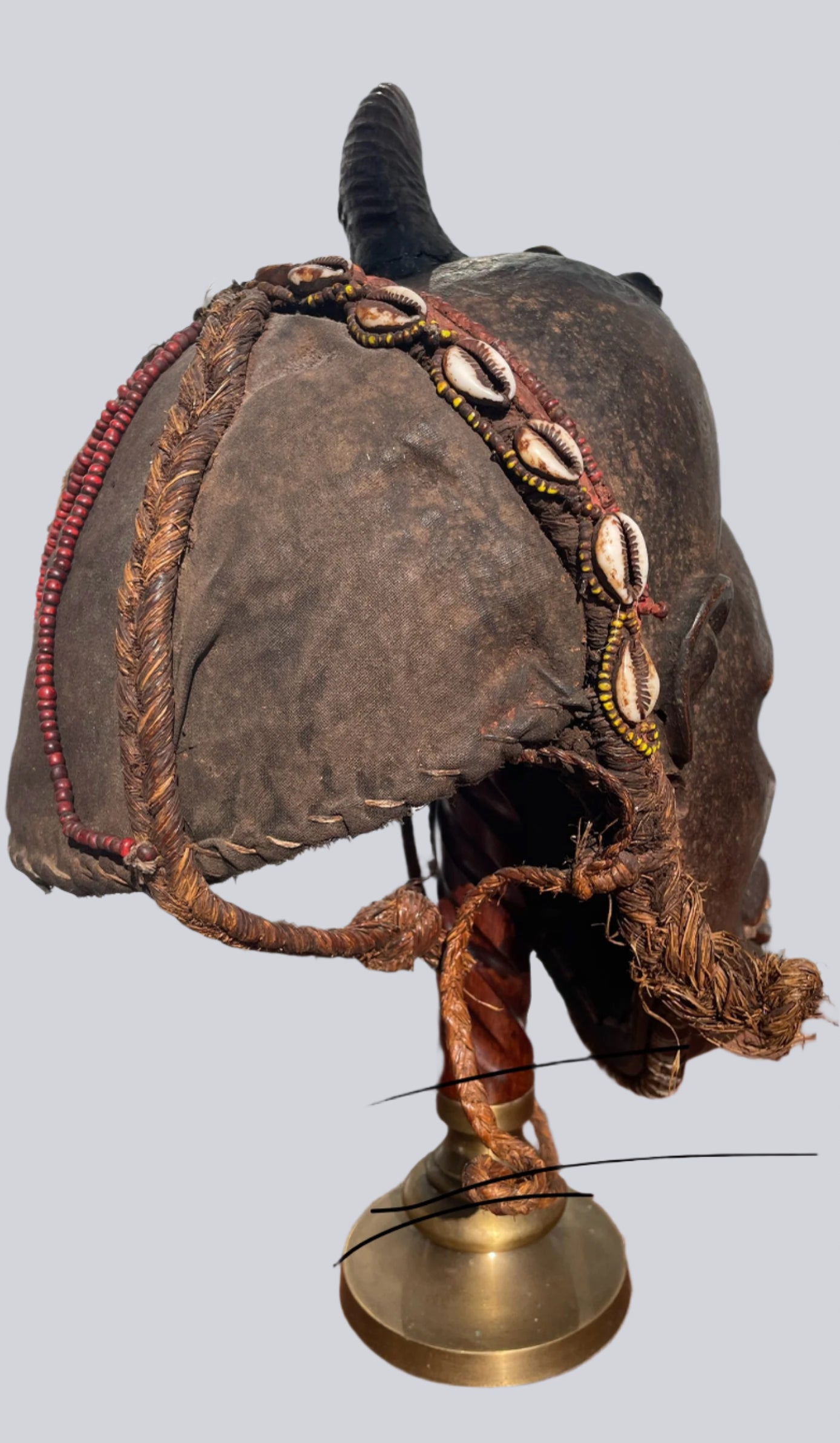 Rear View of Antoque Yoruba Mask