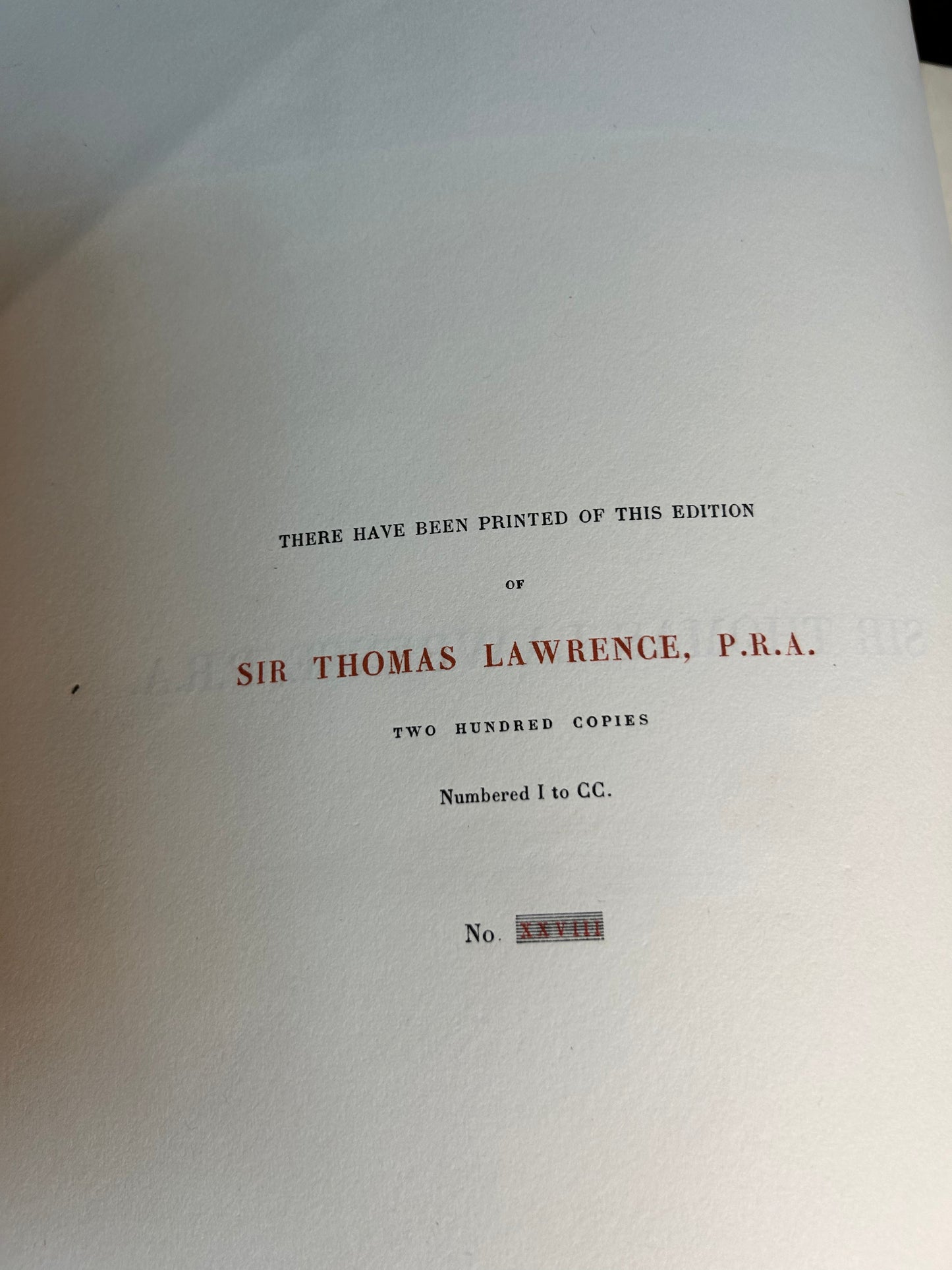 Sir Thomas Lawrence P R A by Lord Donald Sutherland With Catalogue by Algernon Graves Large Paper Edition Limited to 200 Copies Published 1900