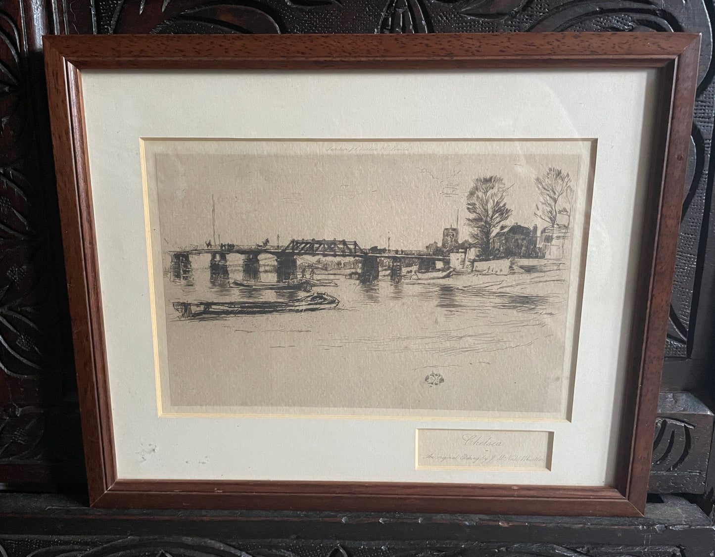 James Abbott McNeill Whistler Original Etching of Chelsea London