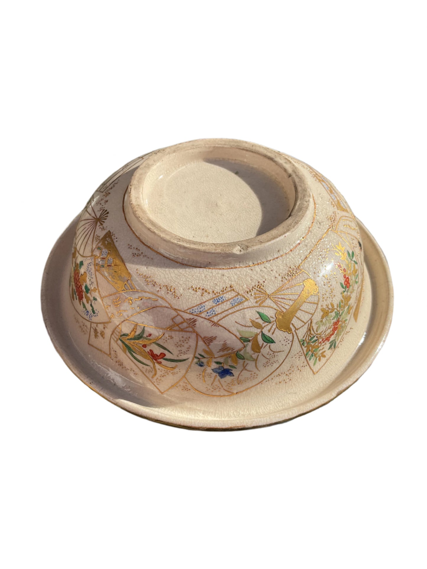 Japanese Cloisonné 19th Century Lidded Bowl Rare Original Antique Ceramic