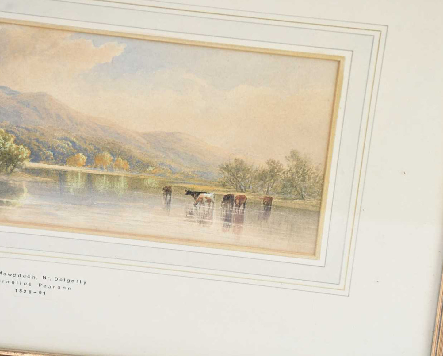 Cornelius Pearson (1805–1891) – “On the Mawddach, Nr Dolgelly” – Signed & Dated 1857
