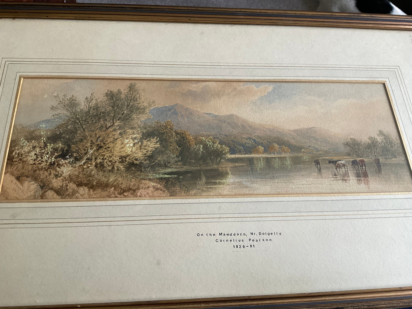 Cornelius Pearson (1805–1891) – “On the Mawddach, Nr Dolgelly” – Signed & Dated 1857