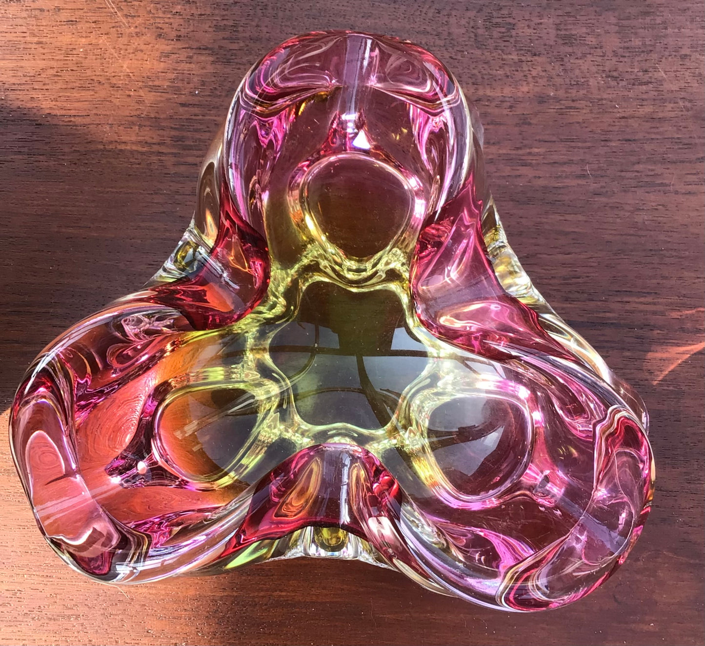 Murano Art Glass Trefoil Bonbon dish, vase, bowl, jewellery dish