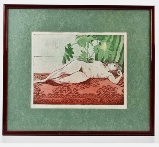 Liz ELMHIRST; signed etching, "nude II", signed lower right, 2/50, 27 x 34cm