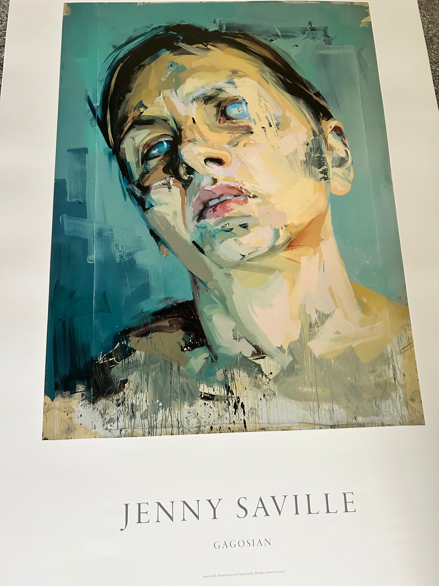 Jenny Saville Original Gallery Exhibition Poster Beautifully Decorative Poster on Heavyweight Paper