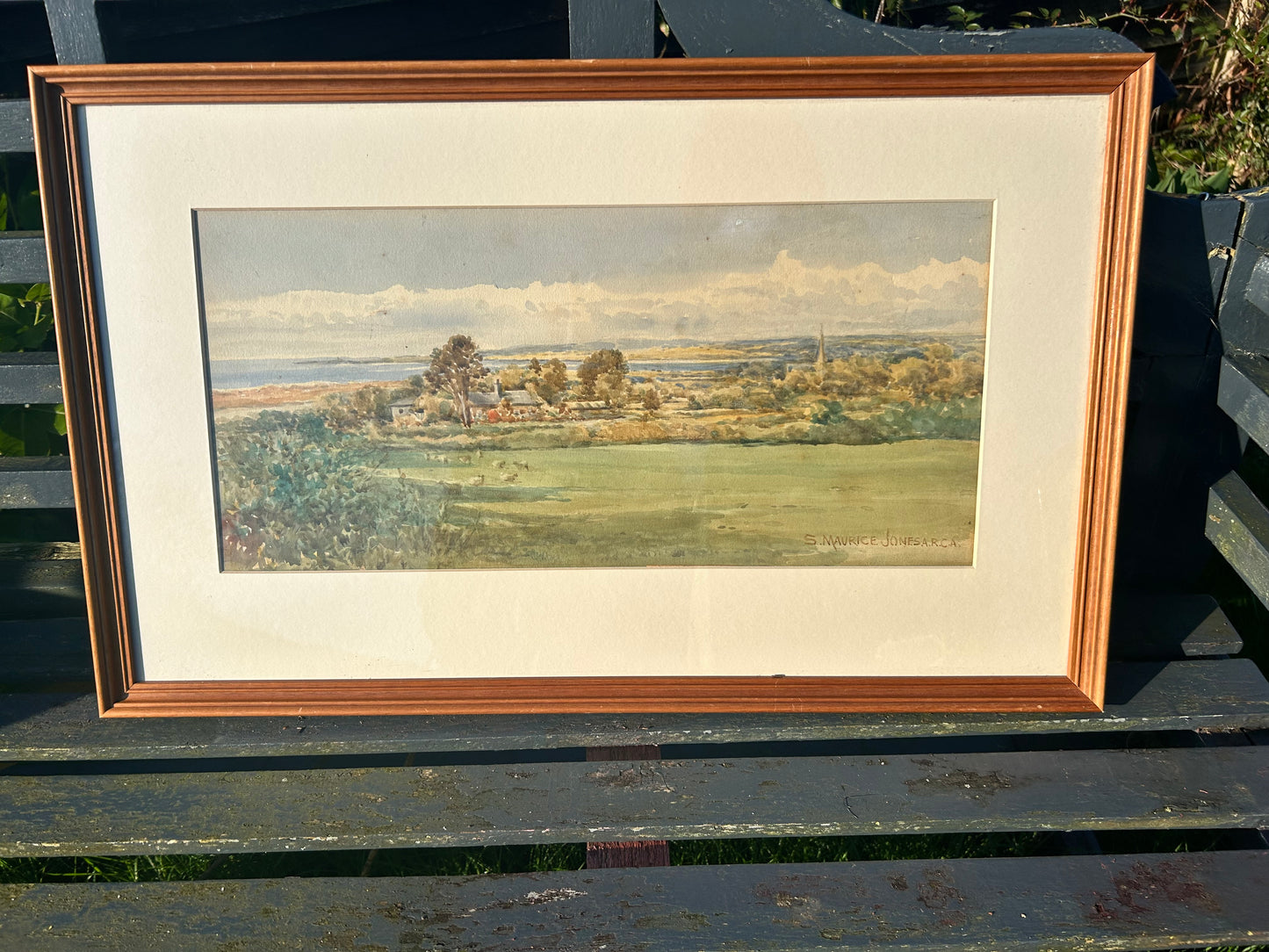 Samuel Maurice Jones A.R.C.A Watercolour Landscape Painting Framed Listed Artist