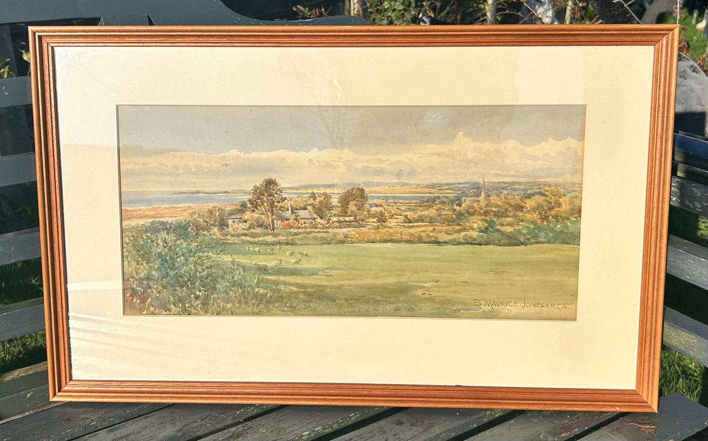 Samuel Maurice Jones A.R.C.A Watercolour Landscape Painting Framed Listed Artist