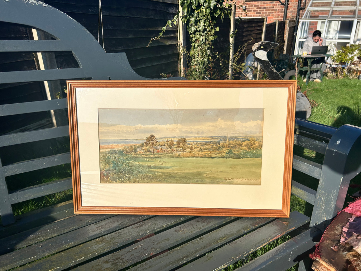 Samuel Maurice Jones A.R.C.A Watercolour Landscape Painting Framed Listed Artist