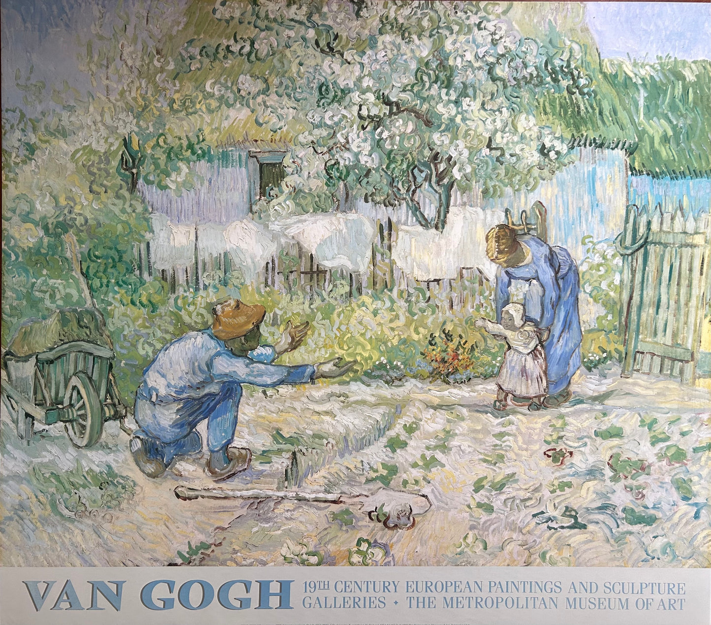 Vintage 1993 Van Gogh Exhibition Poster The Metropolitan Museum of Art New York Unframed