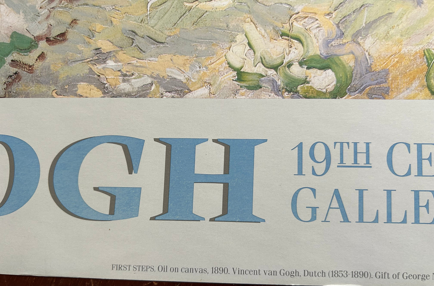 Vintage 1993 Van Gogh Exhibition Poster The Metropolitan Museum of Art New York Unframed