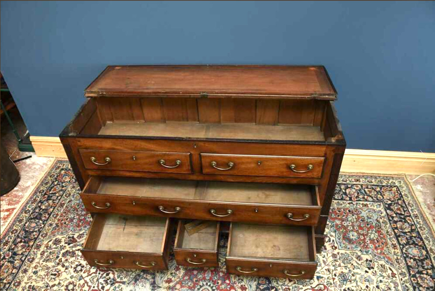 18th Century Georgian Mahogany Mule Chest With Drawers Beautiful Quality Superb storage solution