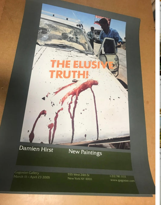 Damien Hirst The Elusive Truth Original Gallery Exhibition Poster New York 100x70cm